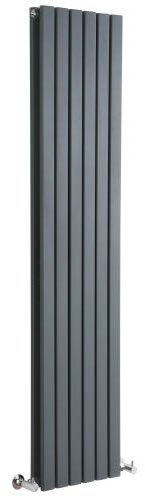 Milano Capri Anthracite Vertical Double Flat Panel Radiator - 1600mm x 354mm