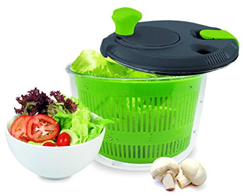 NERTHUS FIH 018 - Centrifugadora de Ensaladas con Rejilla de Evacuacion de Agua y Bol Ensaladera