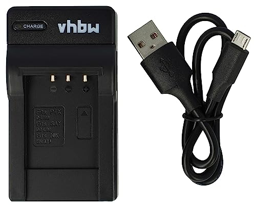 vhbw Chargeur Compatible avec Nikon Coolpix S4100, S3700, S4200, S3600, S4150, S3400, S3500 caméra caméscope Action-cam + témoin de Charge 4,2 V
