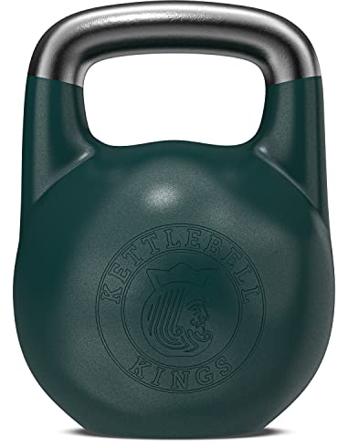 Kettlebell Kings | Competition Kettlebell Weights (8-44 KG) For Women & Men | Designed For Comfort in High Repetition Workouts | Superior Balance For Better Workouts (26 KG)