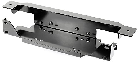 Rugged Ridge 11543.15 Stahl Seilwinde Platte für Jeep Wrangler JK (Prägung Bumper)