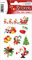 HERMA 15080 Aufkleber Weihnachtsmann klein, 24 Stück, Weihnachten Sticker mit Nikolaus Santa Claus Motiv, Kinder Etiketten für Weihnachtsdeko Geschenke Adventskalender Winter Deko Briefe DIY Basteln