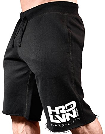Monsta Clothing Co. Herren Trainingshose (Hard Livin HRD-LVN) - Schwarz - X-Groß