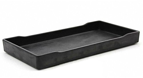 OMEM Grand Bol pour Reptiles - pour Nourriture et Eau - Convient également pour Le Bain (S, Noir)