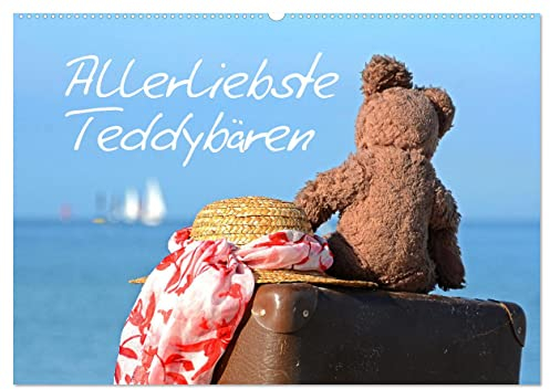 Allerliebste Teddybären (Wandkalender 2025 DIN A2 quer), CALVENDO Monatskalender
