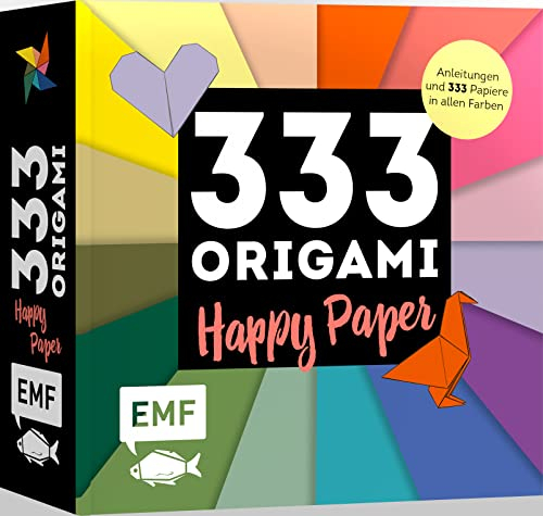 333 Origami – Happy Paper: Anleitungen und 333 Papiere in allen Farben