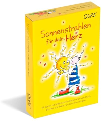 Oups Karten - Sonnenstrahlen für Dein Herz: 42 Karten mit sonnigen Gedanken und zauberhaften Bildern