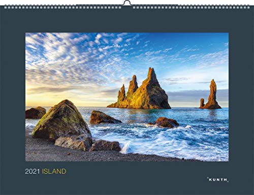Island 2021: Wandkalender (KUNTH Wandkalender Black Edition)