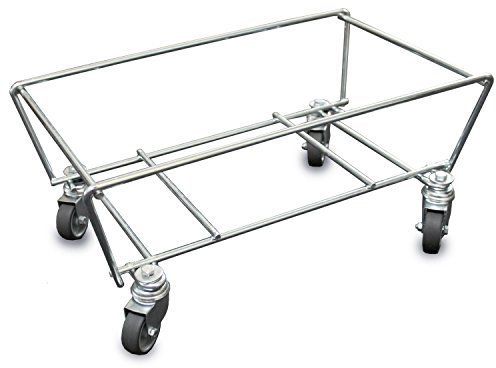 GERSO Korbwagen verzinkt für 20 Liter Einkaufskörbe Untergestell mit Rollen