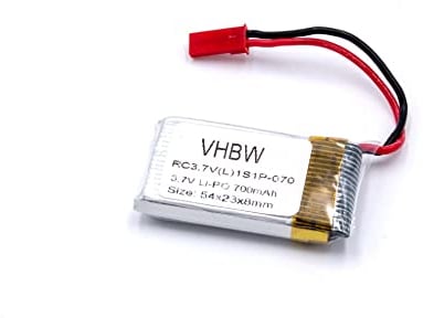 vhbw Batterie Compatible avec Revell Rayvore modéle RC (700mAh, 3,7V, Li-polymère)