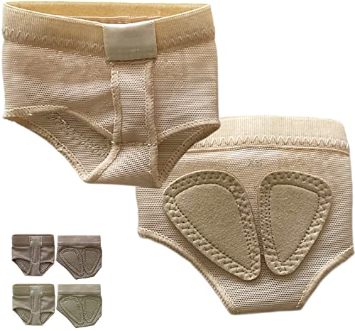 DANCEYOU Dance Foot Thongs Ballet Dance Wear Nude Lyrical Shoes Dance Foot Toe Pad Support, Training-1 Pair M