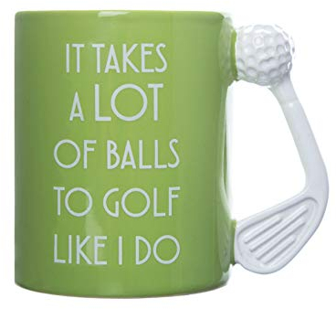 Boxer Gifts Funny Golf Gift Mug - It Takes A Lot Of Balls - Novelty Joke Golf Gifts For Men & Women - Fun Secret Santa Gift For Golfers On Christmas, Father's Day & Birthday