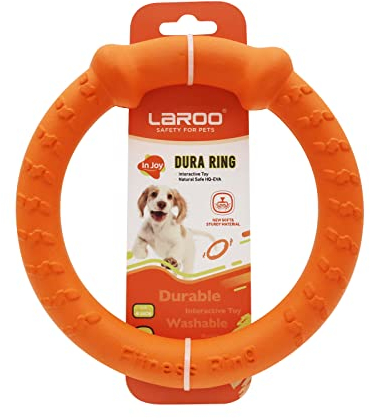 LaRoo Hund Frisbee Hundefitness Ring,Wasserspielzeug Unzerstörbare Float Hunde Disc Flugscheibe Spielzeug,Sommer Pet Training für Mittel und kleine Hunde