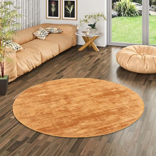 Pergamon Luxus Designer Teppich Roma Anthrazit Rund in 3 Größen