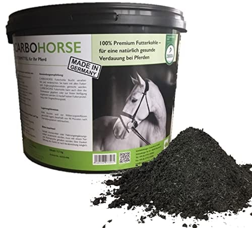 Carbo Verte Premium Futterkohle für eine natürlich gesunde Verdauung bei Pferden, 3,5 kg, nach GMP+ FSA gesichert
