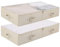 iwill CREATE PRO Aufbewahrungsbehälter für Schuhe, Decken, Bettlaken, Sichtdeckel, 15,2 cm hoch, 17,8 cm hoch, Beige