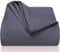 LAYNENBURG Premium Tagesdecke 180 x 220 cm - Waffelpique 100% Baumwolle - leichte Wohndecke Waffeloptik - Baumwolldecke als Bett-Überwurf, Sofa-Überwurf, Couch-Überwurf - Sofa-Decke (anthrazit)