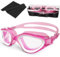 HotSrace Polarized Swimming Goggles Anti Fog Anti UV No Leakage, Swim Goggles with Soft Silicone Clear Vision Easy to Adjust for Adults Men Women Teenager