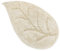Leaf Teppich für Badezimmer, reine Baumwolle, weich, saugfähig, waschbar, Modell: Leaf, Cremefarben (A)