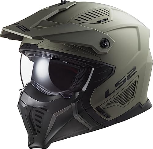 LS2, Jet/Modularhelme Motorrad Drifter SOLID Matt Sand, M