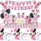 Stoviglie per Feste di Compleanno, 101 Pezzi Compleanno Kit Stoviglie Palloncini Rosa Addobbi Compleanno Bambina Piatti, Tazze, Tovaglia, Tovaglioli per 10 Bambina