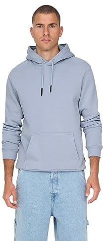 ONLY & SONS Herren Hoodie Kapuzenpullover ONSCERES XS S M L XL XXL Baumwolle, Größe:XXL, Farbe:Eventide 22018685