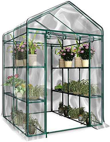 Oikabio PVC Chaud Jardin Tier Mini Maison Serre Cloche Serre d Intérieur Couverture Imperméable Anti-UV Protéger Jardin Plantes Sans Support De Fer