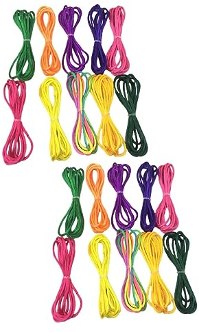 ibasenice 2packs Educational String Ropes for Boys and Girls Boy Girl Lacing Toys Bright Braid Ropes Improve Concentration Creativity