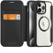 DUX DUCIS Magnetic Case for iPhone 15 Pro Max, [Compatible with MagSafe] Premium Flip Leather Card Holder with RFID Blocking Clear Shockproof Phone Case Cover for Apple iPhone 15 Pro Max (Black)