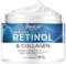 Retinol Collagen Gesichtscreme, Anti-Aging Straffende Creme für Hals und Dekolleté, Tag & Nacht Feuchtigkeitscreme für Frauen und Männer, alle Hauttypen, 30 ml