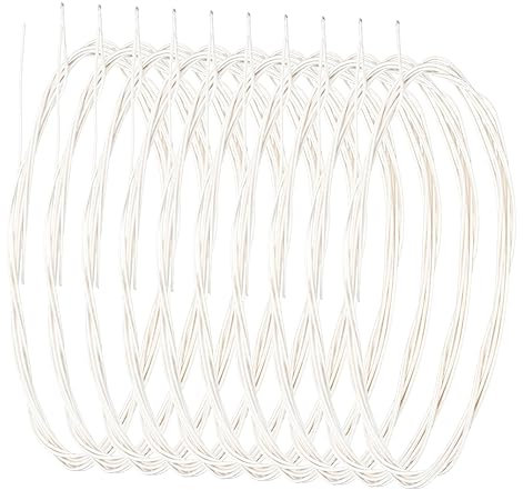 BESTonZON 10 Stück Saiten Oud-Zubehör Oud strings Replacement strings Oud accessories werkzeug zum bespannen von gitarren Oud-Teile Oud-Versorgung Zubehör für Musikinstrumente Nylon Weiß