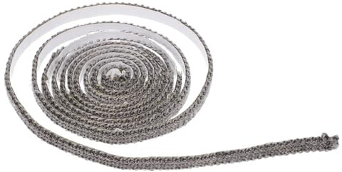 BESPORTBLE 2m Dichtungsbandrolle Für Holzöfen Selbstklebendes Fiberglasdichtband Hitzebeständige Türdichtung Für Kamindichtungen Flach Für Innenbereich Ofen Reparatur