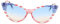 Homoyoyo Lunettes De Soleil Drapeau Américain Lunettes De Soleil Patriotiques Lunettes De Soleil Fantaisie Amusantes Pour Fête Lunettes De Soleil Halloween Lunettes Drapeau