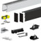 Pack premium SLID'UP 160 pour porte coulissante jusqu'à 1000 mm - rail 1,94 m - 60 kg - noir