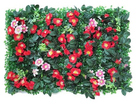 MoSundi Matte Greenery Wand Hecke Gras Zaun Laub Panel Garten Dekor Kunstrasen 40 x 60 cm Grün für Kunststoff Rasen Haus Cafe Hotel