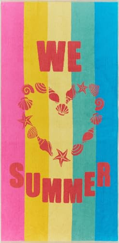 Erwin Müller Strandtuch Summer Walk-Frottier bunt Größe 90x180 cm