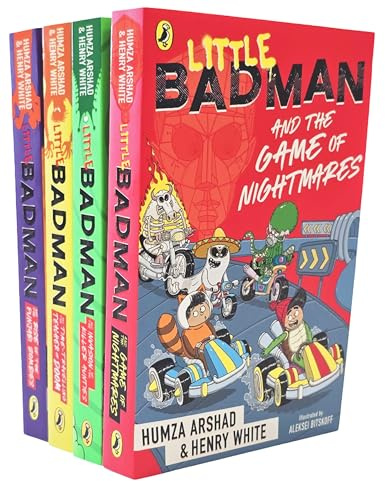 Little Badman Collection 4 Books Set (The Time-travelling Teacher of Doom, The Invasion of the Killer Aunties, The Radioactive Samosa: World Book Day & The Rise of the Punjabi Zombies)