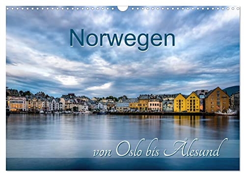 Norwegen von Oslo bis Ålesund (Wandkalender 2026 DIN A3 quer), CALVENDO Monatskalender: Heimatland der Fjorde (CALVENDO Orte)
