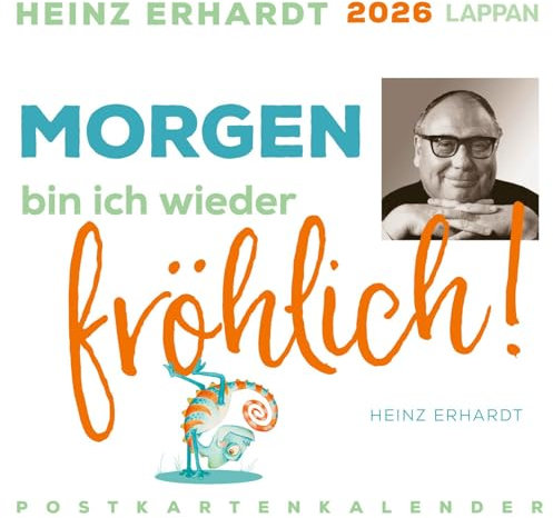 Heinz Erhardt Postkartenkalender 2026: Wochenkalender mit 53 Postkarten