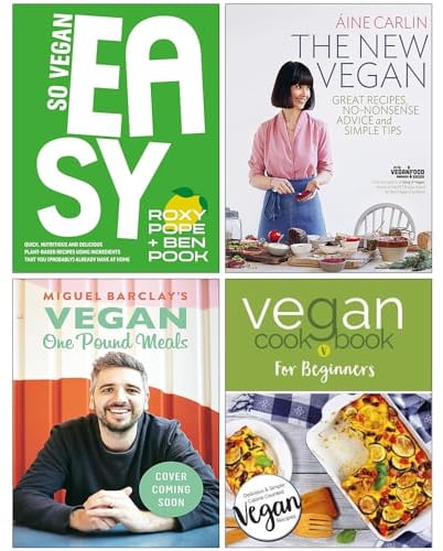 Foblit ltd So Vegan Easy [Hardcover, Das Neue Vegan, Vegane EIN-Pfund-Mahlzeiten & Veganes Kochbuch für Anfänger, 4-Bücher-Sammelset