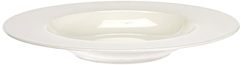 Villeroy & Boch – Royal Suppenteller Weiß, Spülmaschinenfest, Mikrowellensicher, Teller, Geschirr, Porzellan, Essteller, Keramik, Premium Bone Porcelain