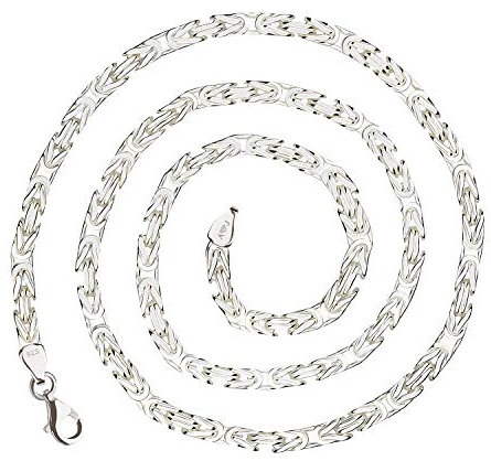 925 Silberkette: Königskette Silber 4mm und 65cm - KK-40-65