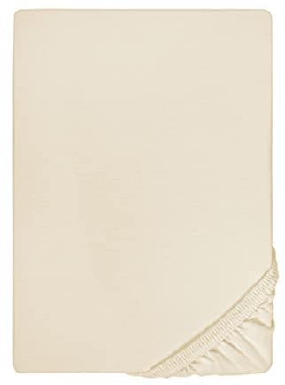 biberna Jersey-Elastic-Spannbetttuch 0077866 (Matratzenhöhe max. 25 cm) 1x 120x200 cm - 130x220 cm, kitt