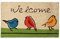 DII Natürliche Kokosfaser Fußmatte Outdoor Welcome Mat 17x29 für die Vögel