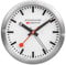 Mondaine - Wecker A997.MCAL.16SBB Tischuhr 125mm - Bahnhofsuhr aus Aluminium mit rotem Sekundenzeiger staubbeständig - Hergestellt in der Schweiz
