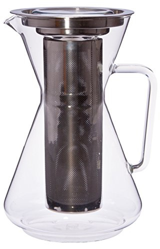 Trendglas Jena Teekanne MORA mit Deckel und Edelstahlfilter, 1,5 Liter