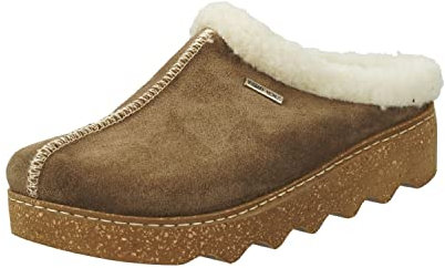 Rohde Damen, Frauen, Hausschuhe,warm gefüttert,verbandschuhe,therapieschuhe,Klett-Hausschuhe,Cuoio,41 EU / 7.5 UK