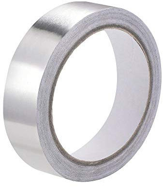 uxcell Aluminium Folienband Hochtemperaturband 20 mm für HVAC, Abdichten, Ausbessern von Heiß und Kaltluftkanälen Einseitige Klebeband 20 m/65 ft