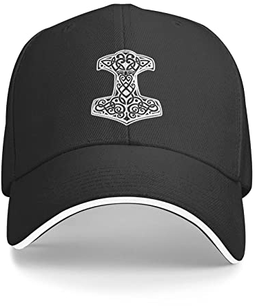 311 Golf Hüte In Odin Vertrauen Wir Thor Vikings Hammer Mjolnir Norse Sonnenblende Mütze Vintage Baseballkappe Retro Freizeit Basecap Für Golf, Auf Reisen, Tennis