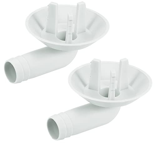 MECCANIXITY Air Conditioner Drain Hose Connector 25mm Tube Elbow Fitting Replacement Part Accessories for Mini-Split Window AC, Grey Pack of 2